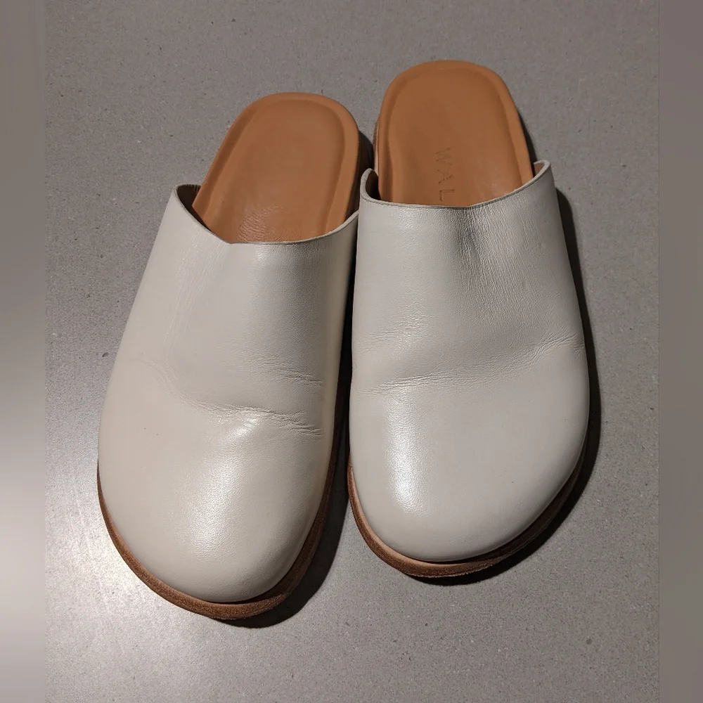 Wal & Pai - Ogdenclogs Slip-On Mules | Ivory | Size 35 (Size 5 U.S.) - Picture 16 of 16
